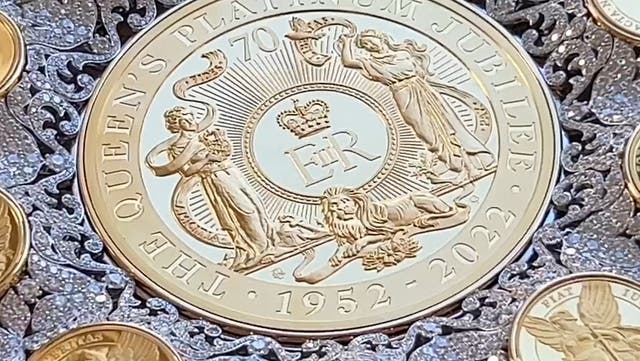 <p>Coin worth an estimated £18.5 million unveiled to mark anniversary of Queen's death</p>
