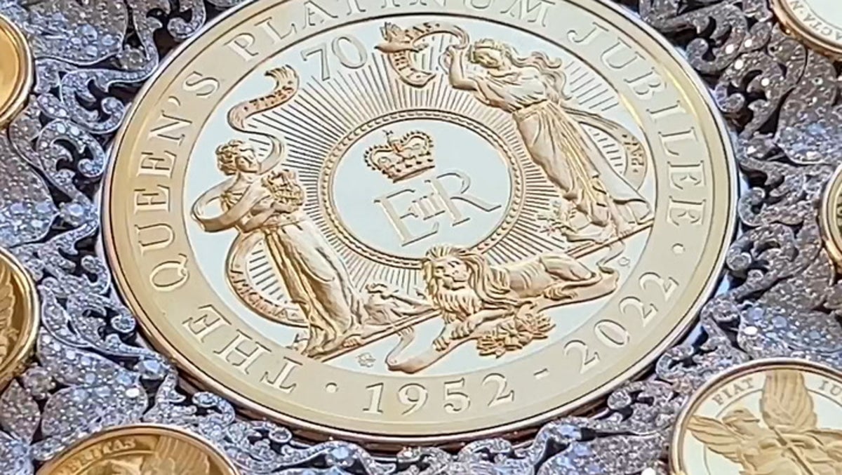 Coin worth £18.5 million with 6,000 diamonds released to mark anniversary of Queen’s death