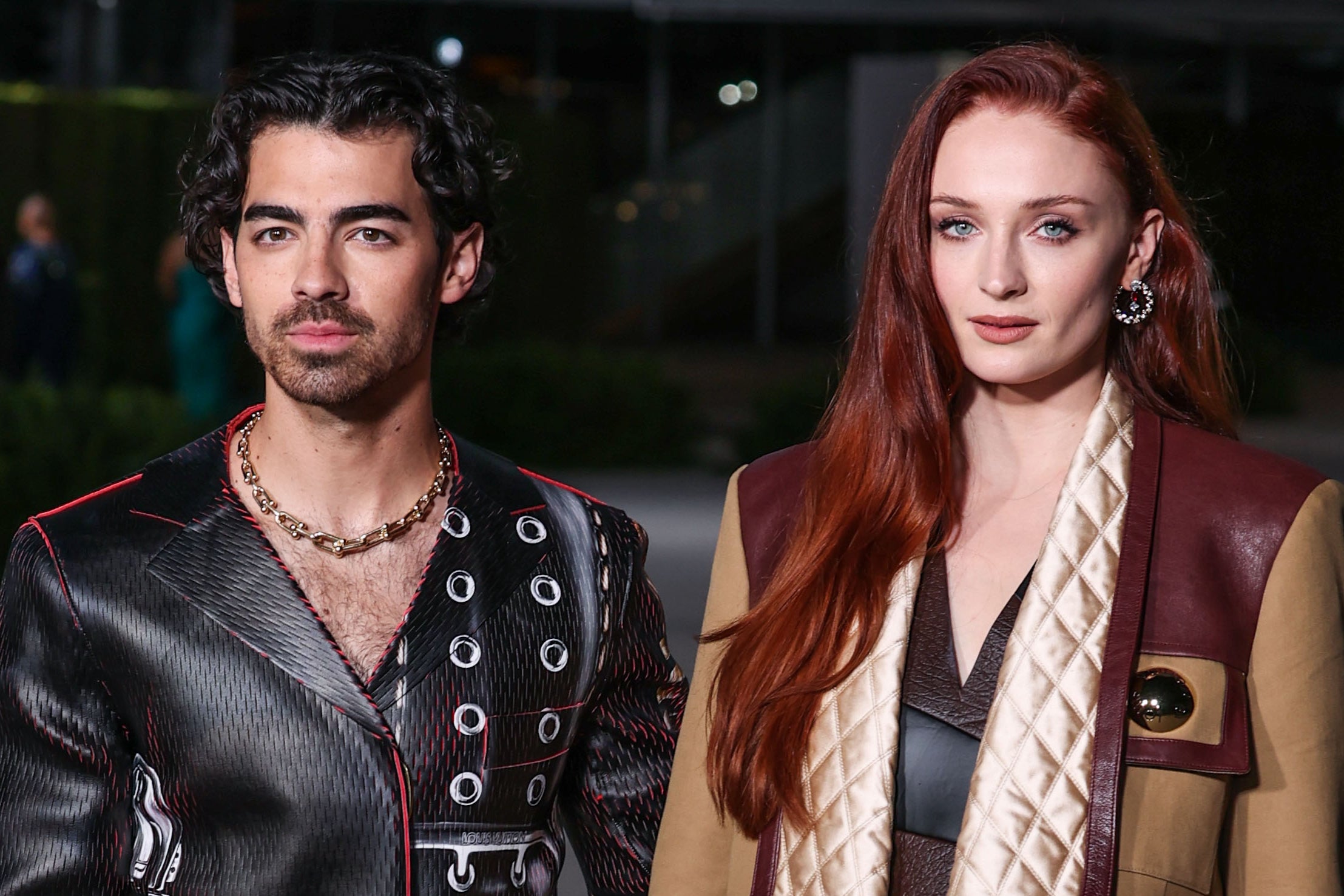 Sophie Turner, Joe Jonas's Matching Leather Outfits, Photos