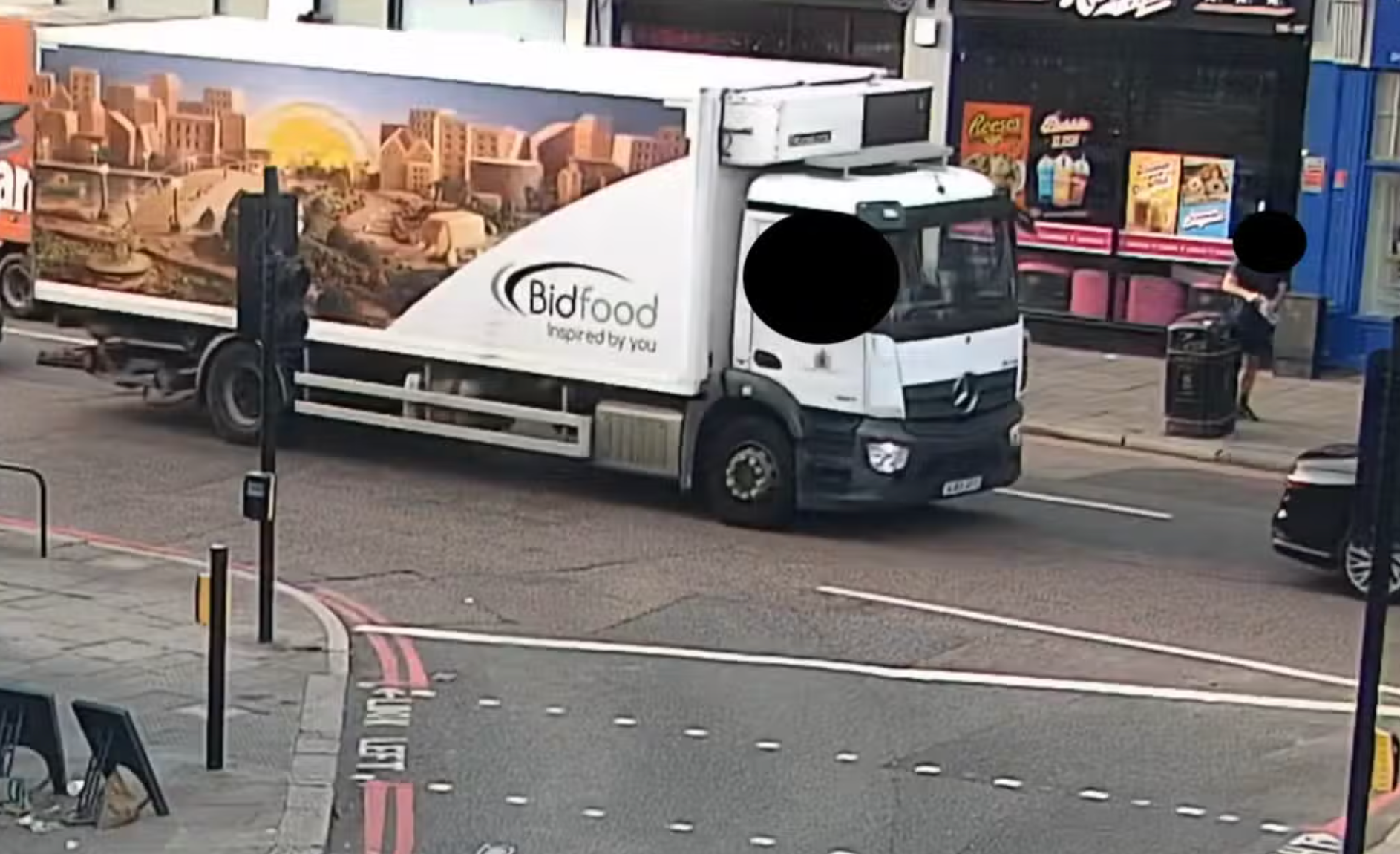 An eyewitness spotted Khalife ‘climbing down’ from the lorry