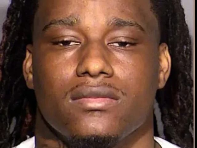 <p>Kenjuan McDaniel, a rapper from Las Vegas, was arrested and charged in the murder of Randall Wallace in September 2021</p>
