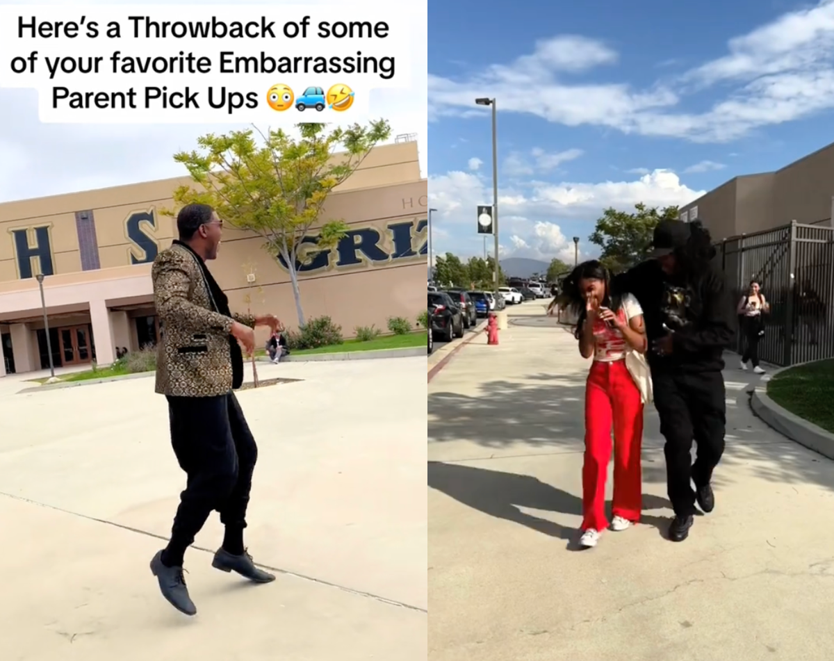 Father praised for performing &lsquo;embarrassing&rsquo; dance moves when picking daughter up from high school
