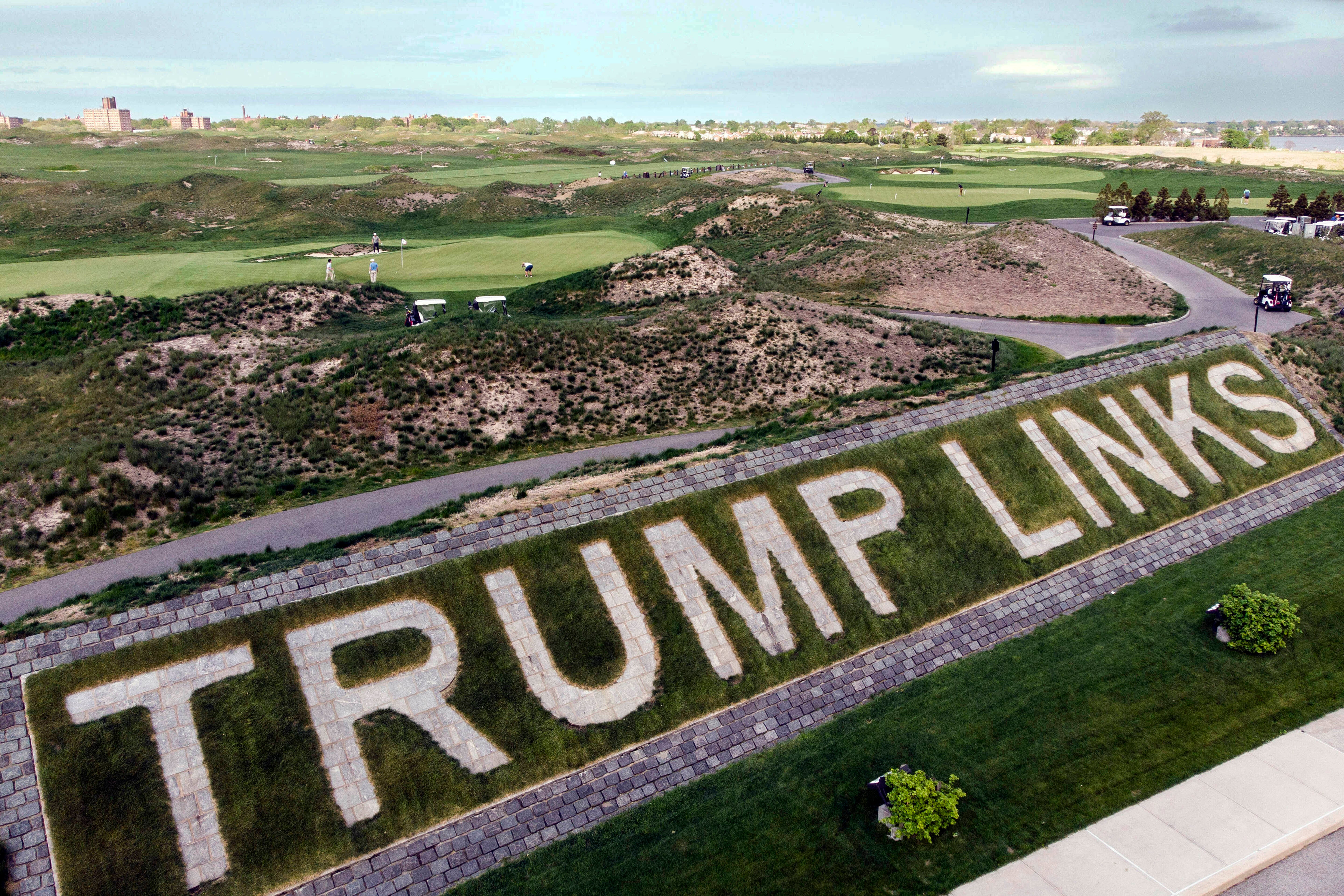 The Trump name will be removed from Trump Golf Links, at Ferry Point New York