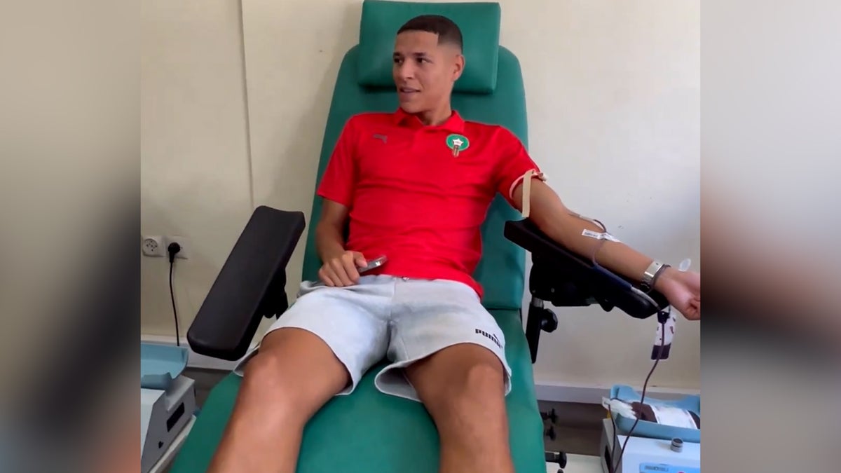 Morocco football players donate blood after deadly earthquake kills over 1,300