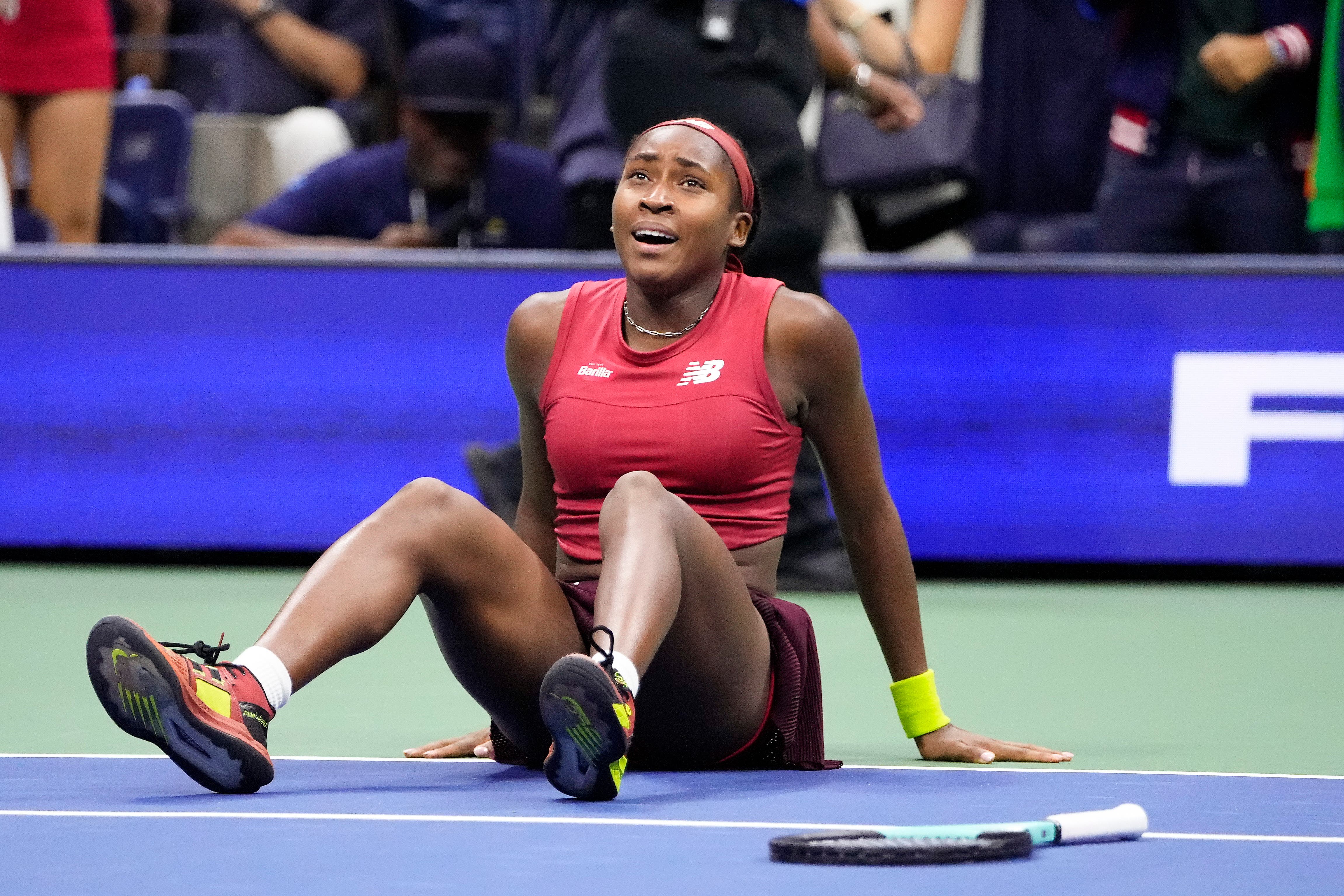 Coco Gauff soaks in her US Open victory (Frank Franklin II/AP)