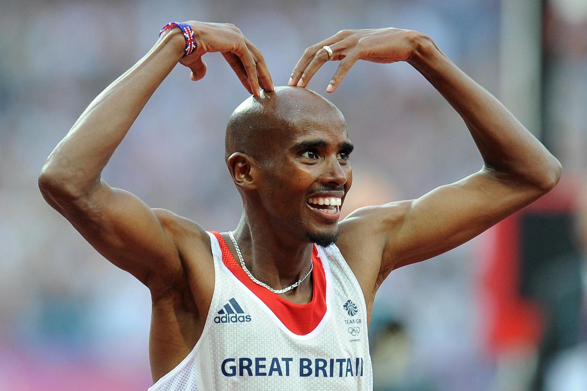 The ‘Mobot’ was Sir Mo Farah (Owen Humphreys/PA)