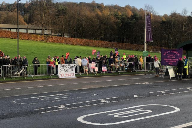 UCU members at the University of Stirling will take further strike action over ‘unfair’ pay deductions (UCU/PA)