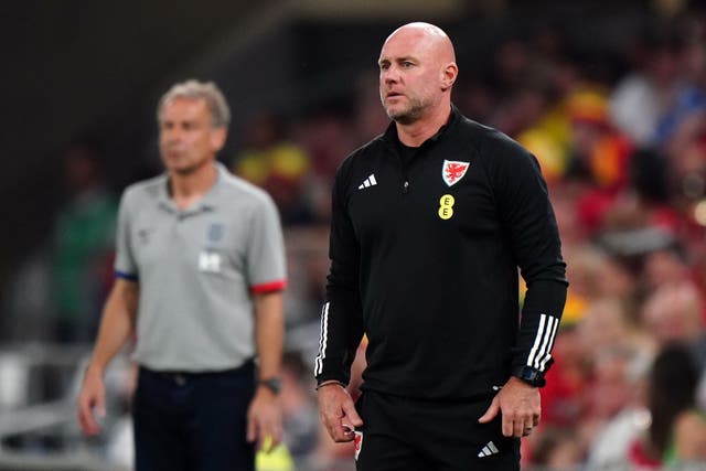 Wales manager Rob Page has come under fierce pressure before their Euro 2024 qualifier against Latvia in Riga (Zac Goodwin/PA)