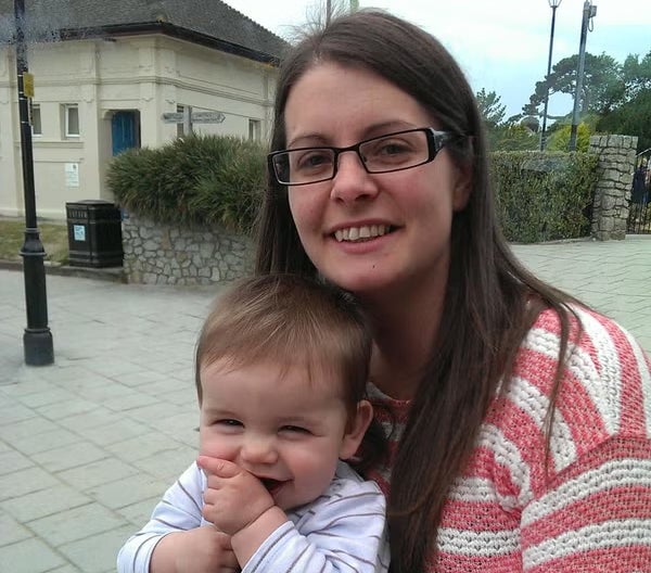 Melissa was delighted to be a mother for the first time and says William was a placid baby