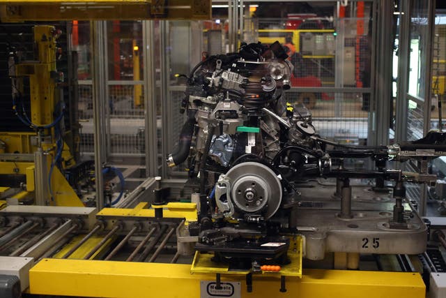 The assembly line at the BMW Mini Plant Oxford (Steve PArsons/PA)