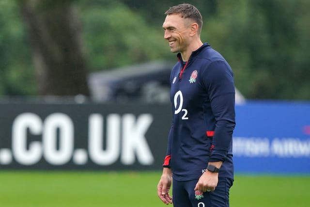 Defence coach Kevin Sinfield expects England to keep improving (Jonathan Brady/PA)