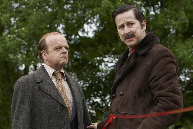 <p>Toby Jones and Lee Ingleby as the officers hunting the Yorkshire Ripper </p>