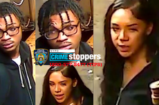 NYPD release pictures of man and woman suspected of repeatedly stabbing subway passenger on train