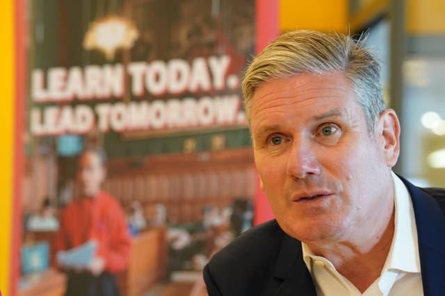 Sir Keir Starmer said Labour is ‘looking to the future’ after union boss Sharon Graham accused his party of being a ’90s tribute act’ (Gareth Fuller/PA)