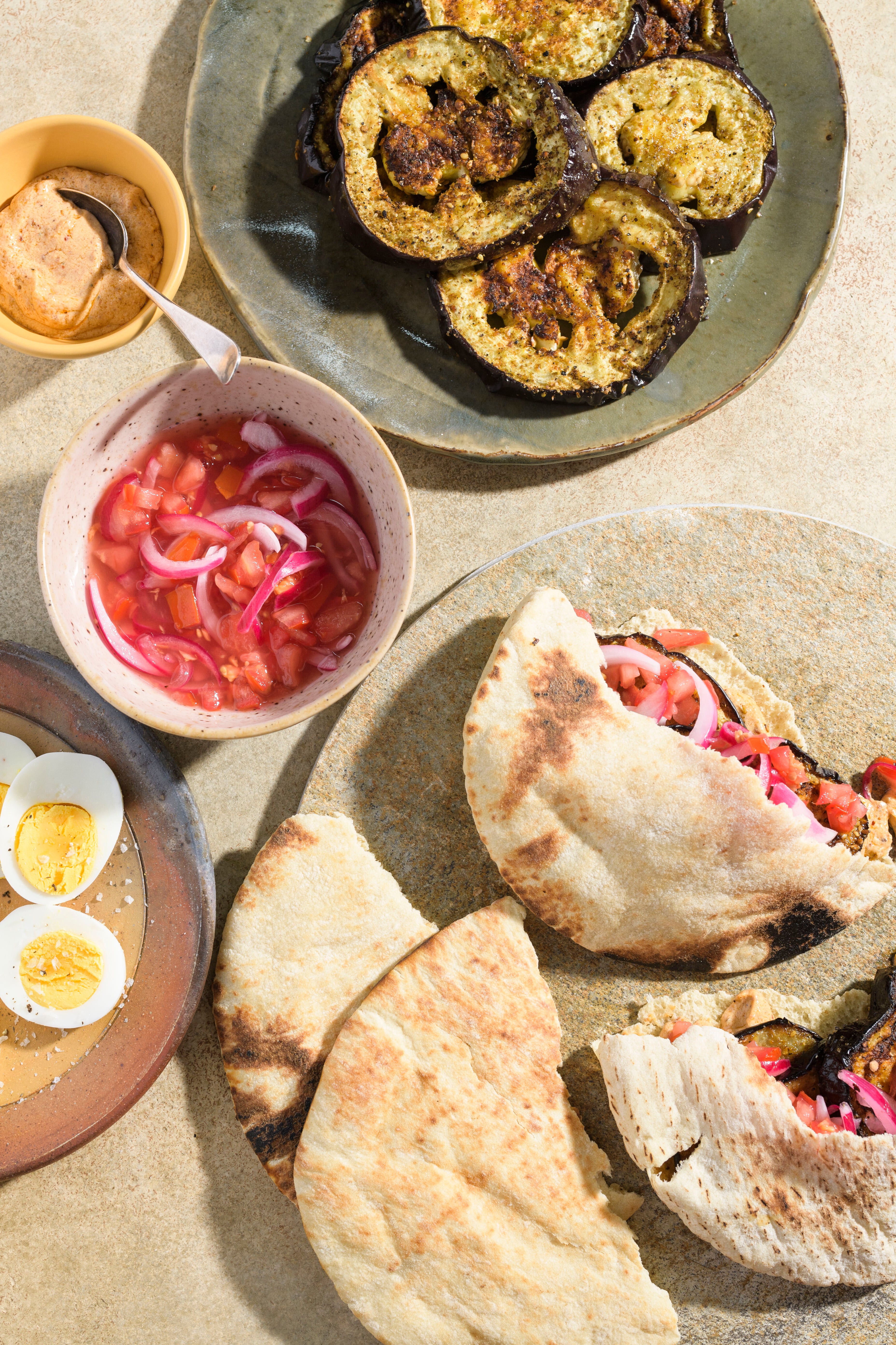 Food-MilkStreet-Charred Eggplant Pita Sandwiches