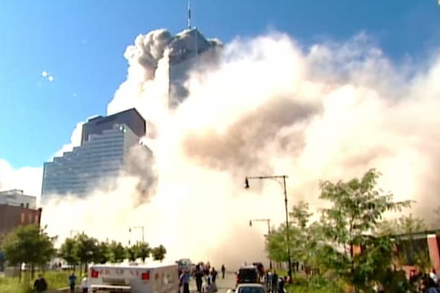 <p>Resurfaced ground zero footage shows reporter unaware Twin Towers had collapsed</p>