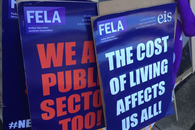 The strike marks an escalation in the pay dispute after months where EIS-Fela members have engaged in action short of strike (Tom Eden/PA)