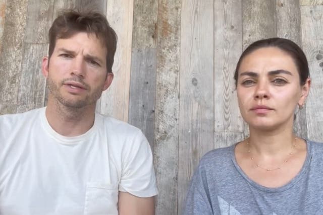 <p>Ashton Kutcher and Mila Kunis apology video </p>