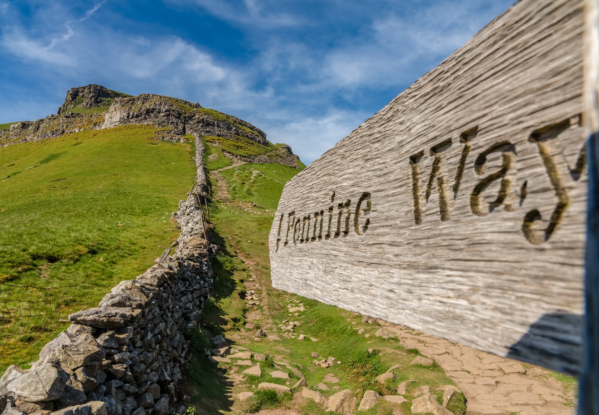 The Pennine Way spans 268 miles from Derbyshire to Kirk Yetholm, Scottish Borders