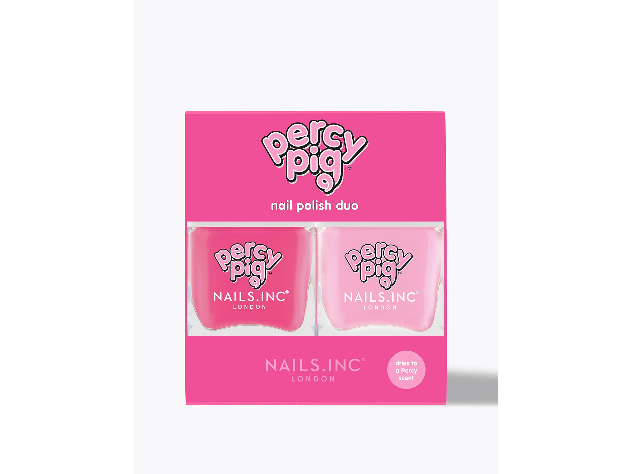 Nails.inc Percy Pigs scented nail polish duo