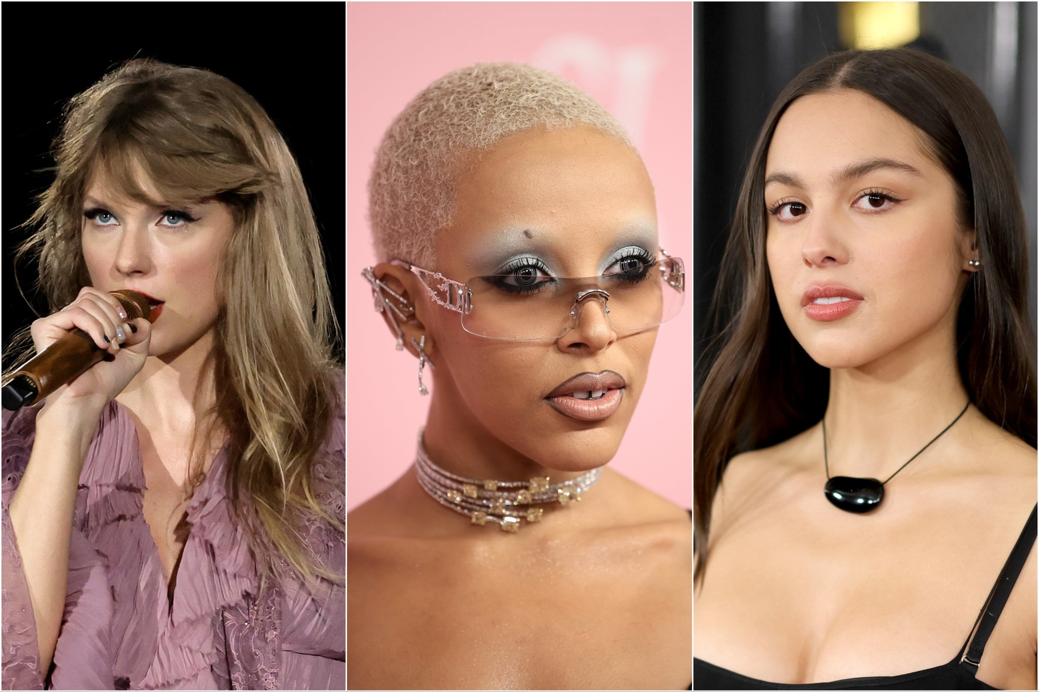 Taylor Swift, Doja Cat and Olivia Rodrigo