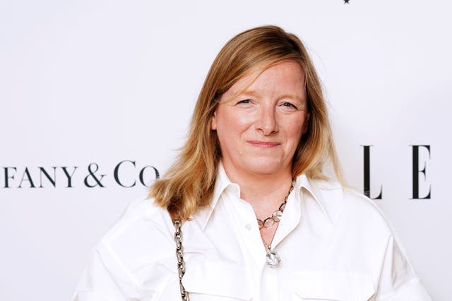 Sarah Burton worked with the late Lee Alexander McQueen (Ian West/PA)
