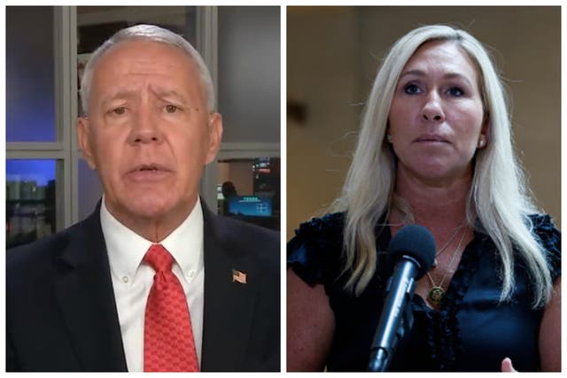 <p>Republican congressman Ken Buck criticised his colleague Marjorie Taylor Greene for trying to push for an impeachment inquiry against President Joe Biden</p>