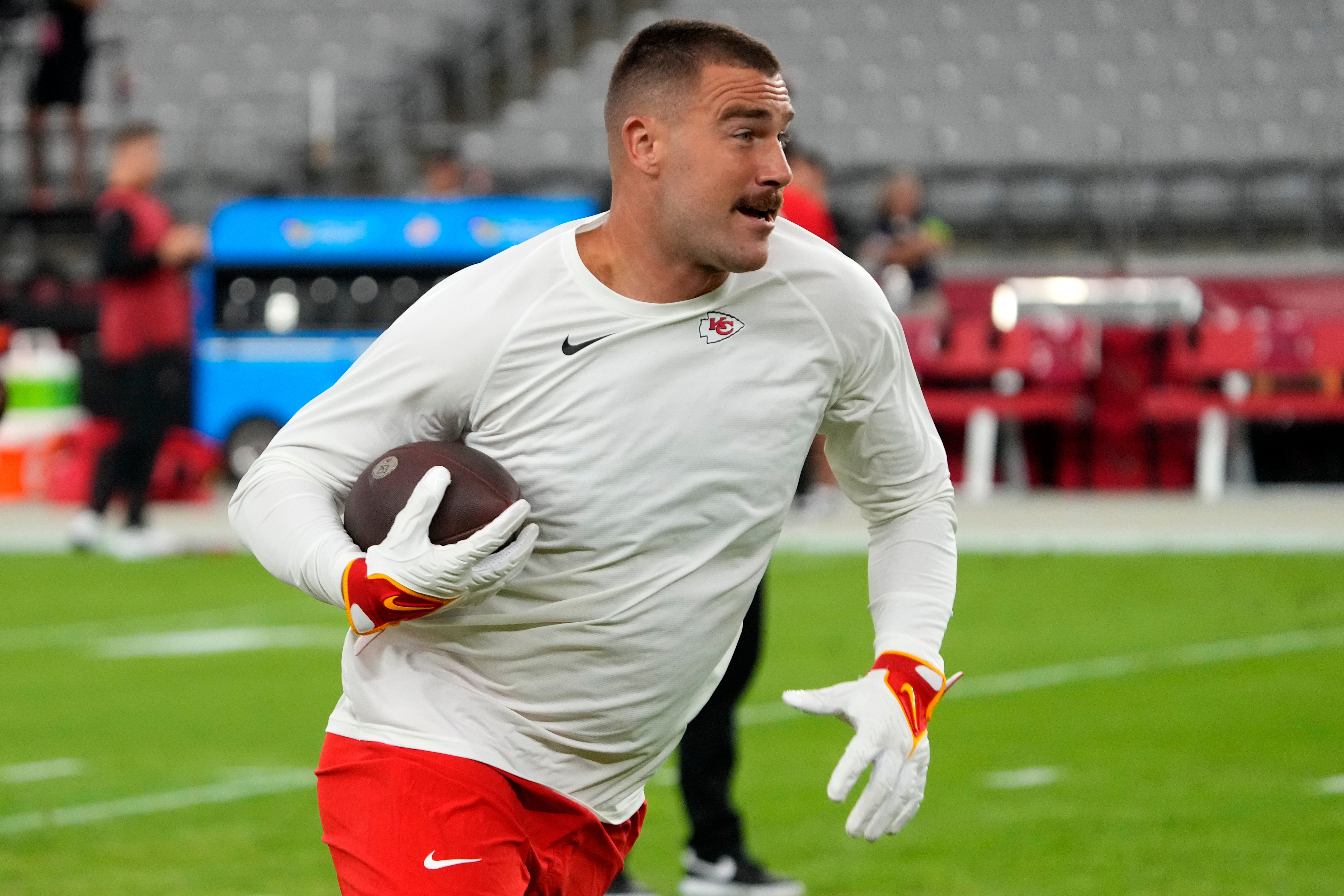 Kelce scored a touchdown as Swift watched from the same box as his mother, Donna