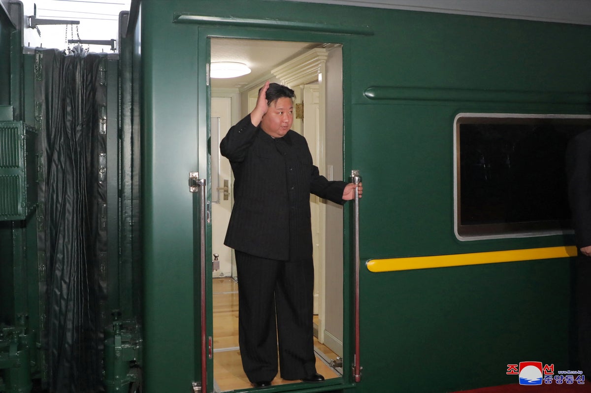 Ukraine-Russia war – live: North Korea’s Kim Jong-un reaches Russia in armoured train for meeting with Putin