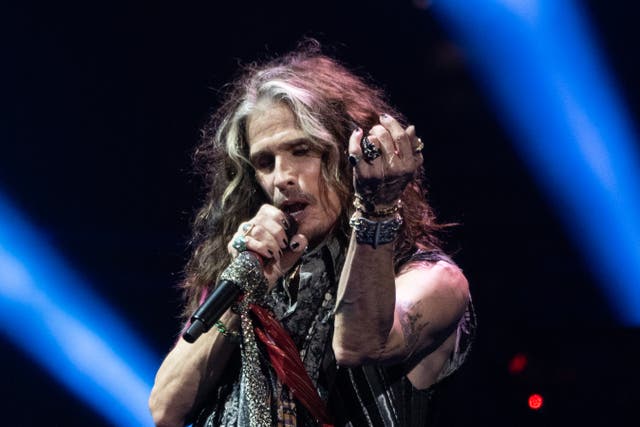<p>Steven Tyler of Aerosmith performing in September 2023</p>