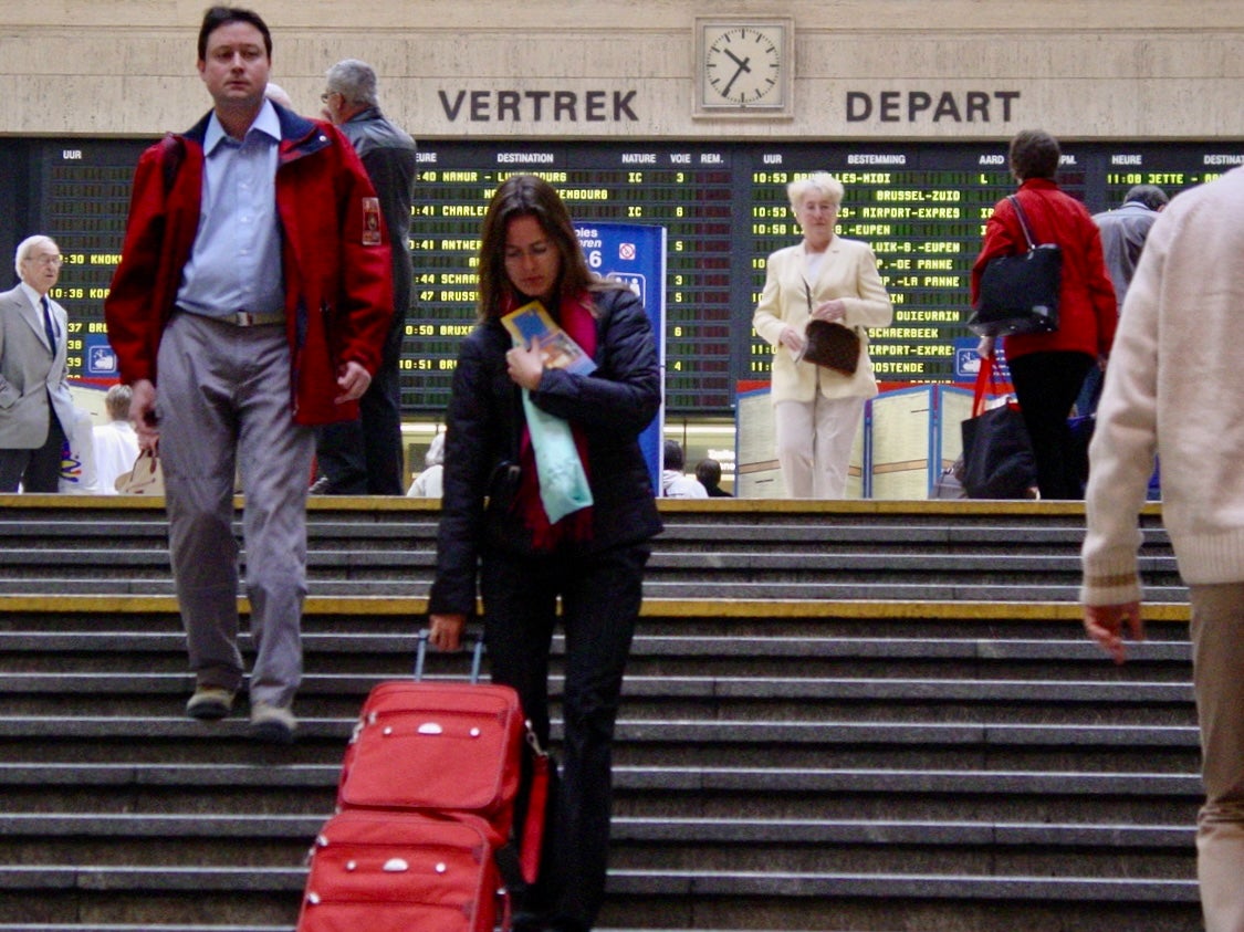 On the move: Brussels Central station. The Belgian capital is one of the destinations on offer from the new version of First Choice