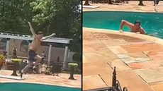 ‘Disrespectful’ tourist jumps in Elvis’s pool at Graceland