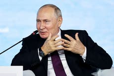 Russia-Ukraine war – live: Raving Putin threatens Sunak in baseless claim UK ‘backed raid on nuclear plant’