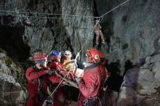 American researcher doing well after rescue from a deep Turkish cave, calling it a 'crazy adventure'