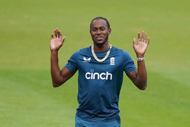Jofra Archer was involved during England’s net session at the Kia Oval (John Walton/PA)