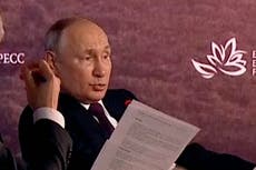 Putin says legal cases against Donald Trump are ‘persecution of a political rival’