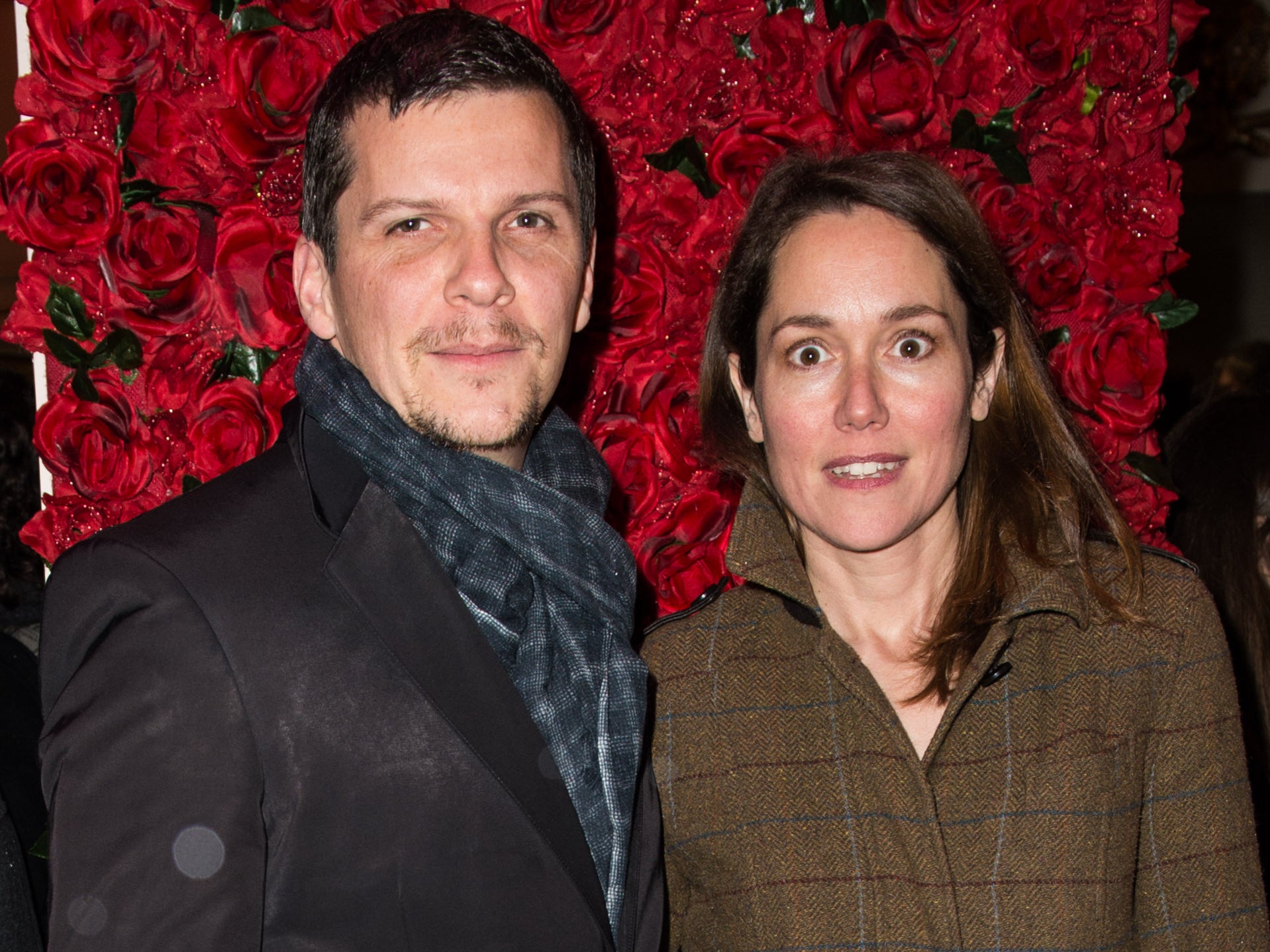Harman with wife Lucy Liemann in 2015 at the premiere of ‘Women on the Verge of a Nervous Breakdown’, Playhouse Theatre