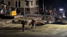 Massive sinkhole opens in San Francisco after water main break