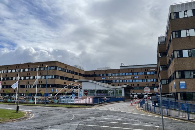 The Care Quality Commission carried out unannounced inspections at the Queen’s Medical Centre, pictured, and Nottingham City Hospital in April this year (Callum Parke/PA)
