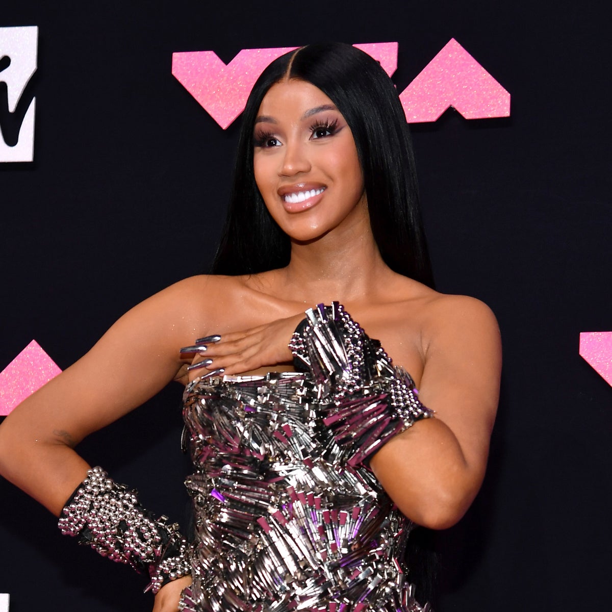 cardi b dress red carpet Cardi B Was the Best Part About the 2018 Grammys Red Carpet