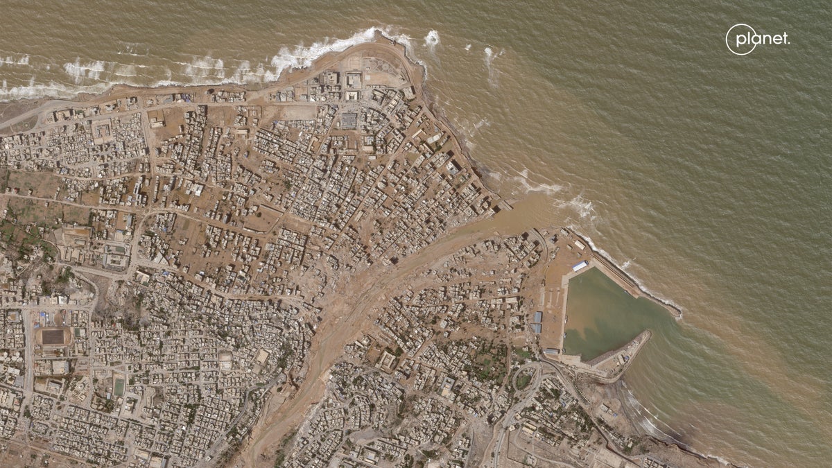 AP Photos: Satellite images show flood devastation that killed more than 11,000 in Libya