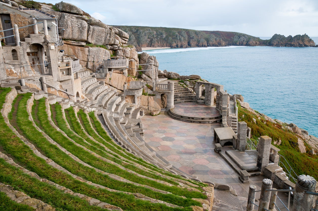 Take in a performance at the iconic Minack Theatre