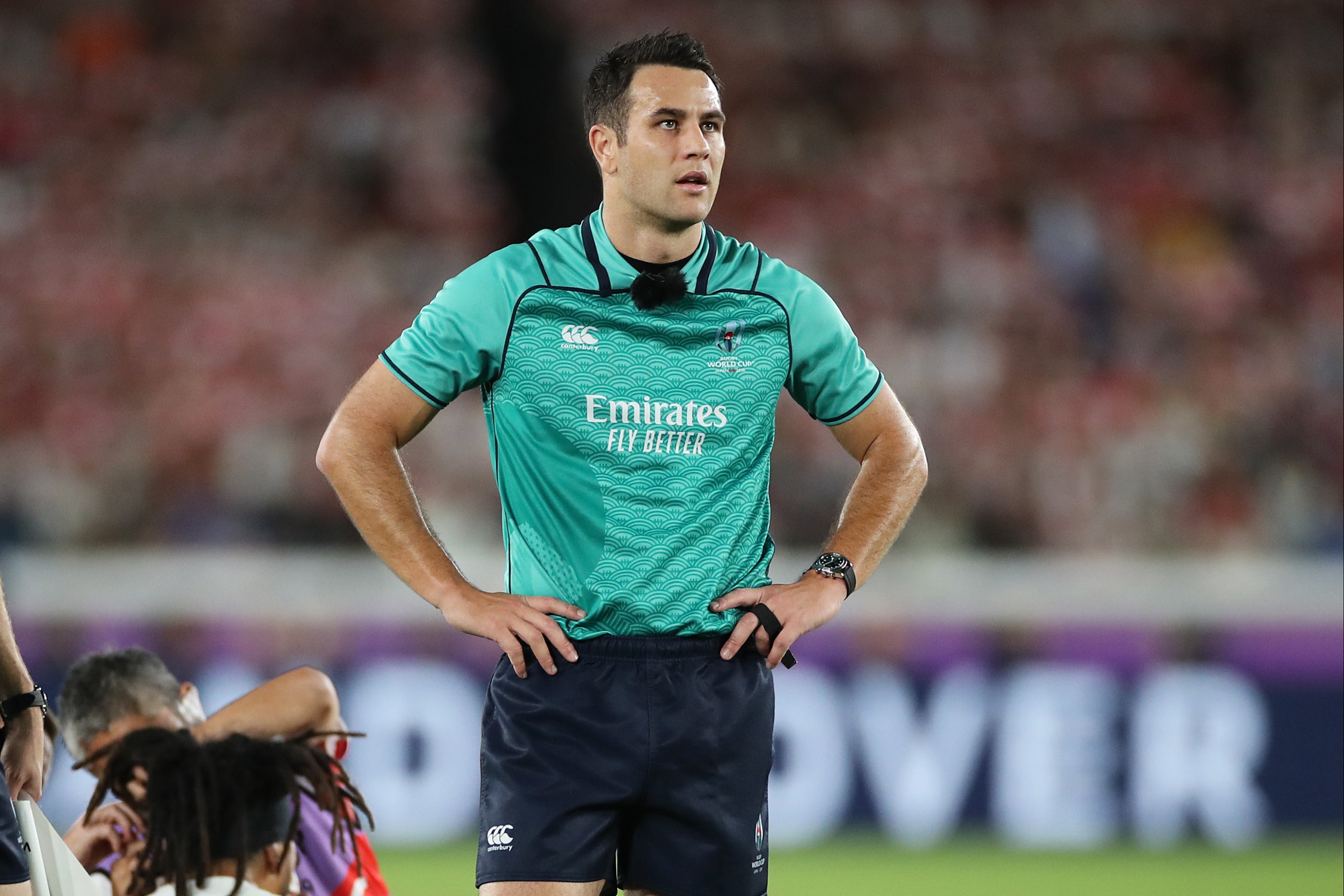 Ben O’Keeffe is one of the referees at the Rugby World Cup