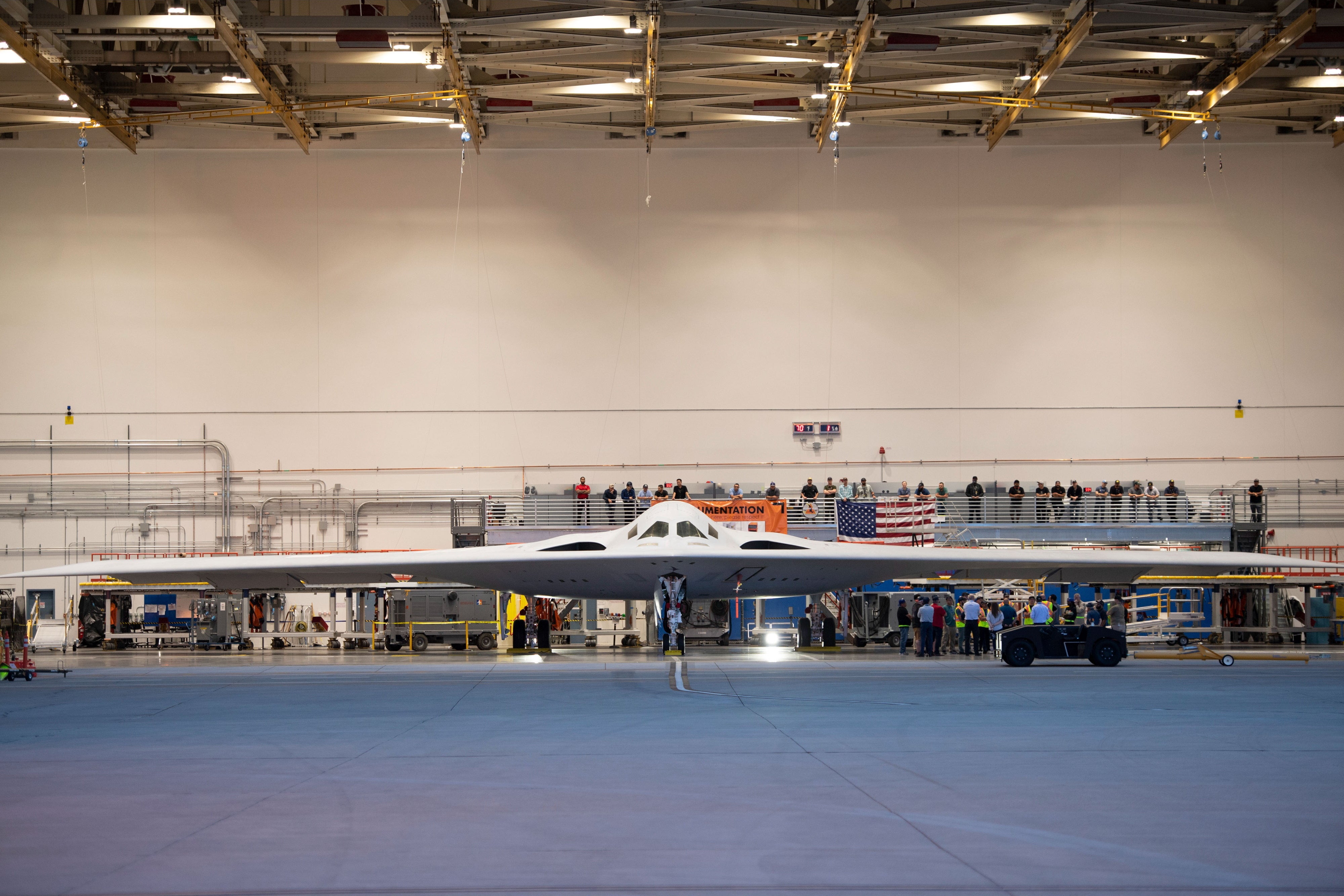 New image of the B-21 Raider stealth bomber. Picture taken July 31, 2023 and released September 12, 2023.