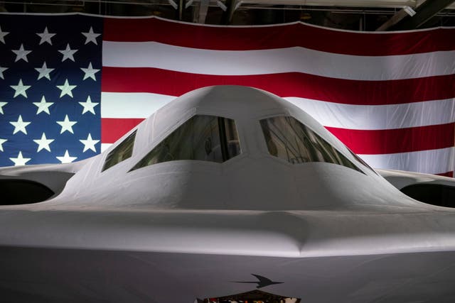 <p>This is a picture of the B-21 Raider stealth bomber released in March 2023. </p>