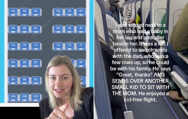 <p>‘He enjoyed a kid-free flight’ </p>