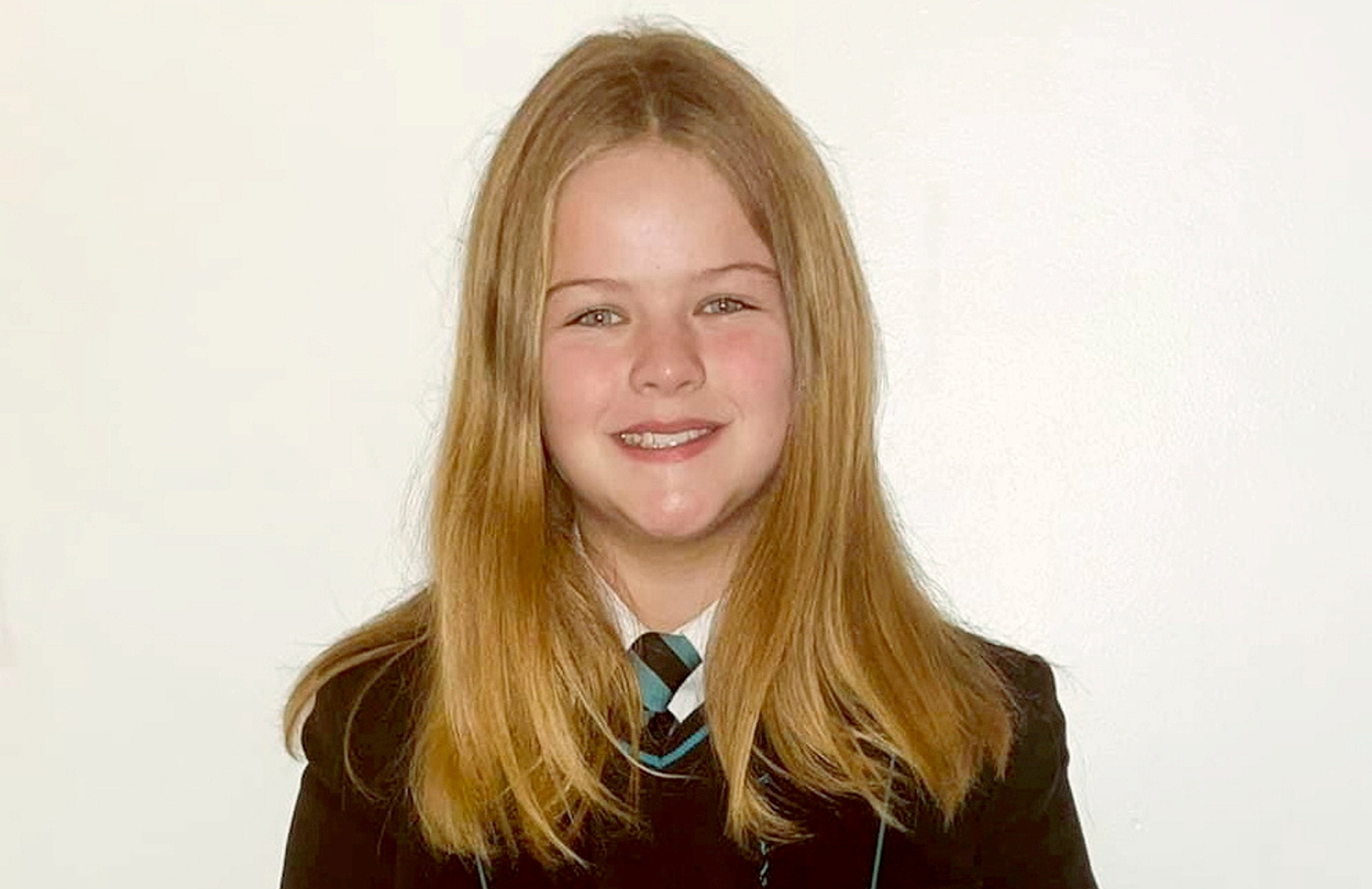 Ruby Reid, 12, in her school uniform.