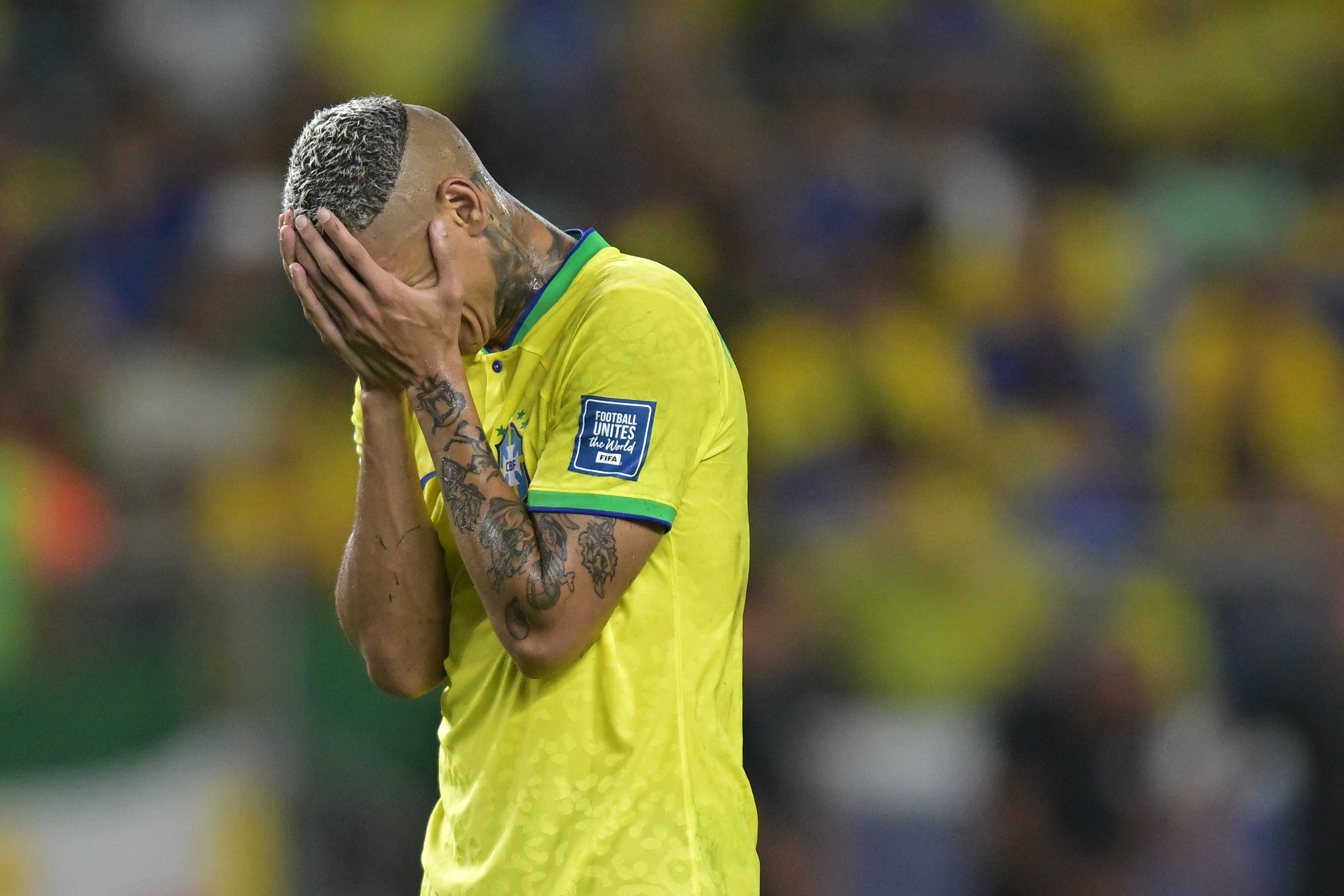 Richarlison to seek psychological help after tears in Brazil The Independent