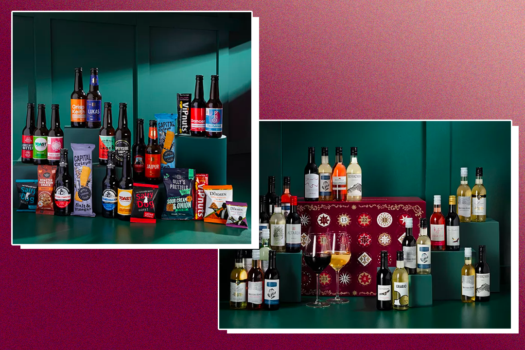Sample 24 mini bottles of wine this December, or tuck into a beer and snack-filled advent calendar