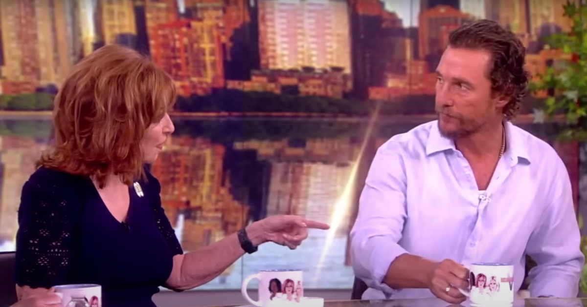 Matthew McConaughey swiftly shuts down Joy Behar&rsquo;s anti-gun question on The View
